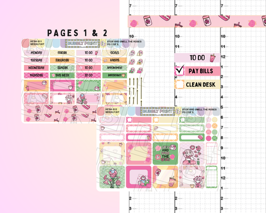 Stop and Smell The Roses Hobonichi Cousin Kit | HCSK 011-013