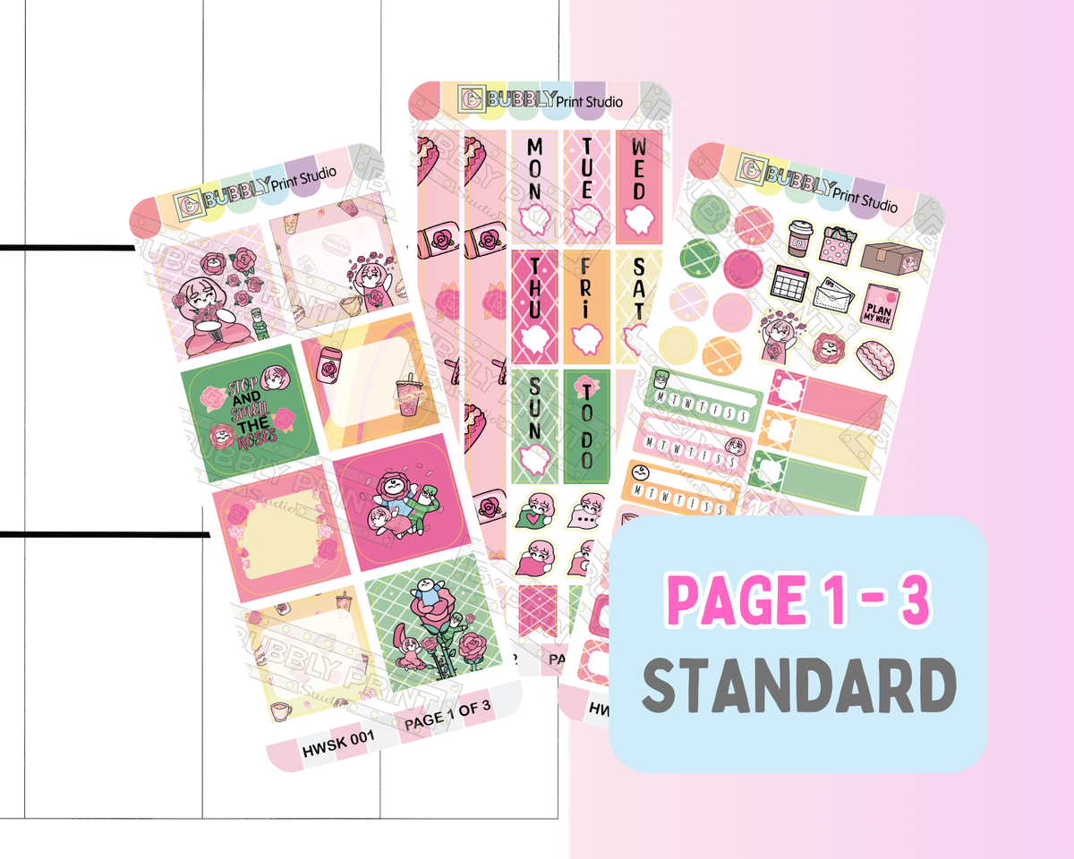 Stop And Smell The Roses Hobo Week Kit | HWSK 001-003
