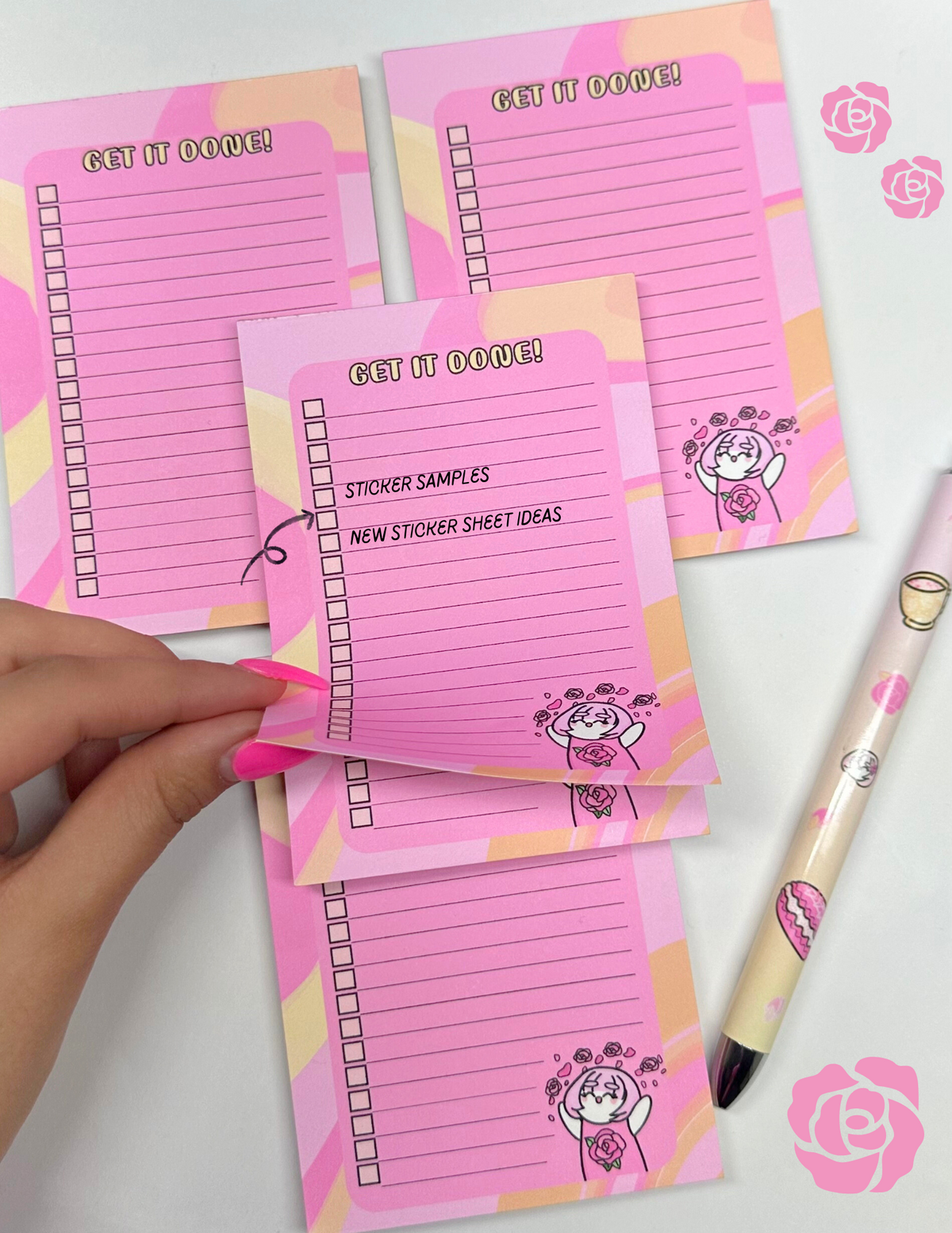 Stop And Smell The Roses Notepad | Get It Done!
