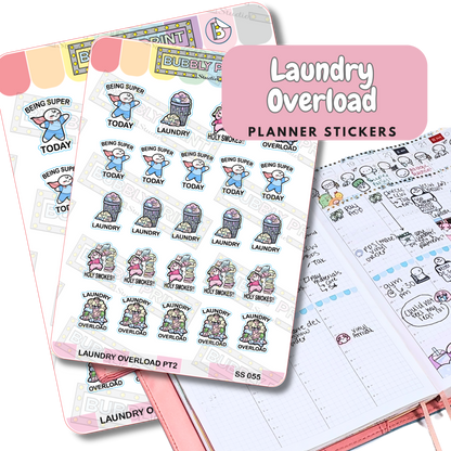 Laundry Overload pt.2 | Planner Stickers| SS 055
