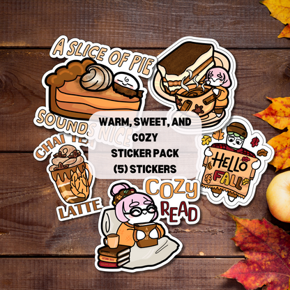 Sweet, Warm, and Cozy Sticker Pack