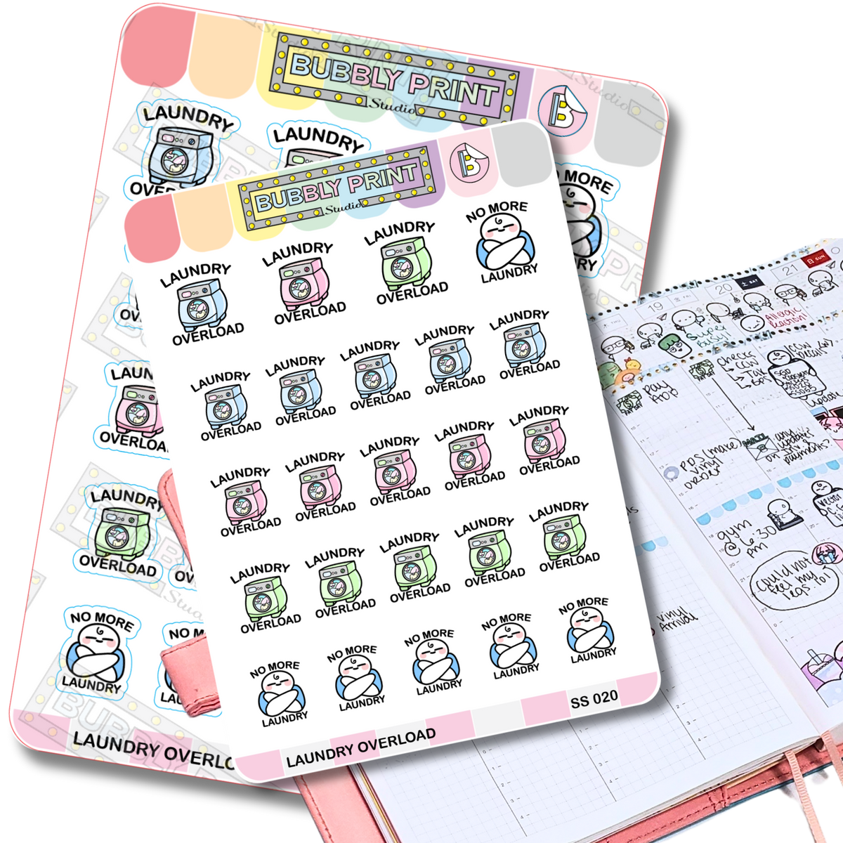 Laundry Overload| Planner Stickers | SS 020