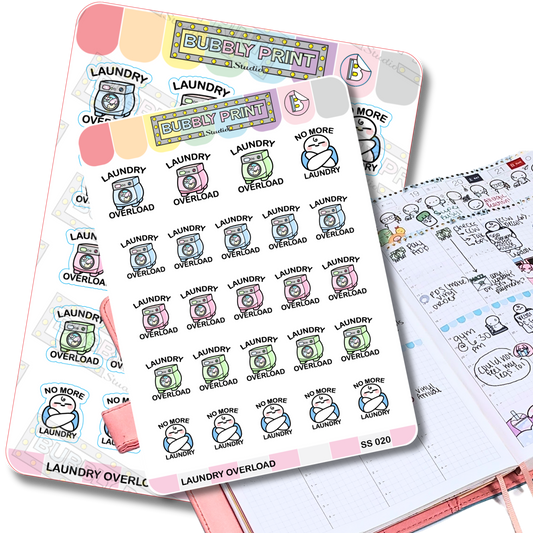Laundry Overload| Planner Stickers | SS 020