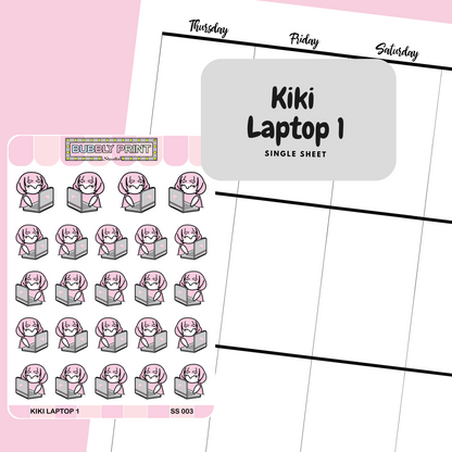 Kiki Laptop 1 Planner Sticker Sheet | SS 003