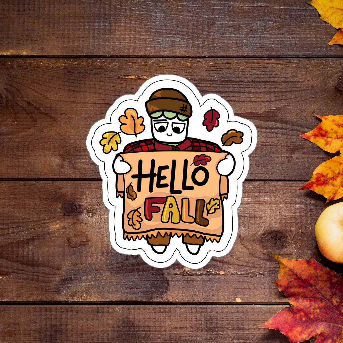HELLO FALL-PACO VINYL STICKER