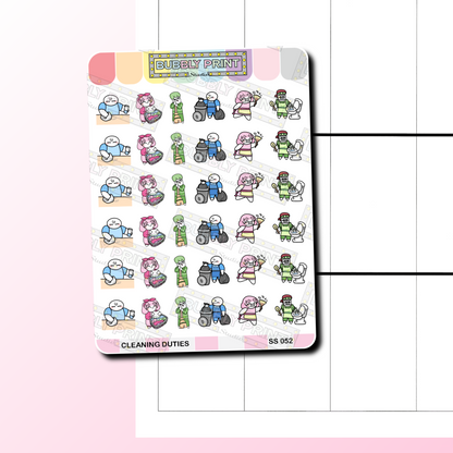 Cleaning Duties Planner Sticker Sheet | SS 052
