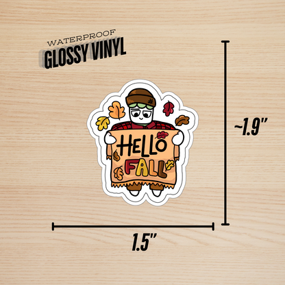 HELLO FALL-PACO VINYL STICKER