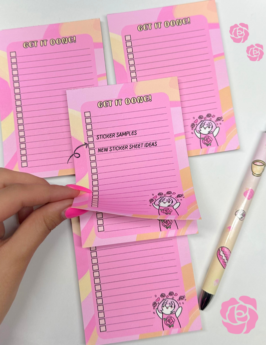 Stop And Smell The Roses Notepad | Get It Done!