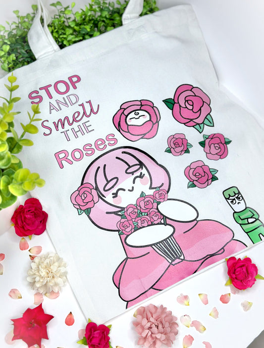 Stop And Smell The Roses Totebag